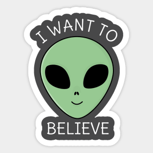 Cool Alien T-Shirt Sticker